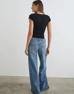 Sumala Tee in Thick Rib Black
