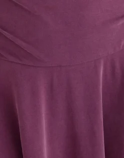 Sunmi Mini Dress in Cupro Deep Purple