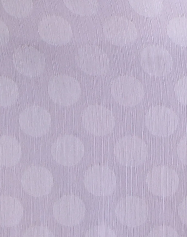 Surina Maxi Skirt in Chiffon Lilac Polka Dot