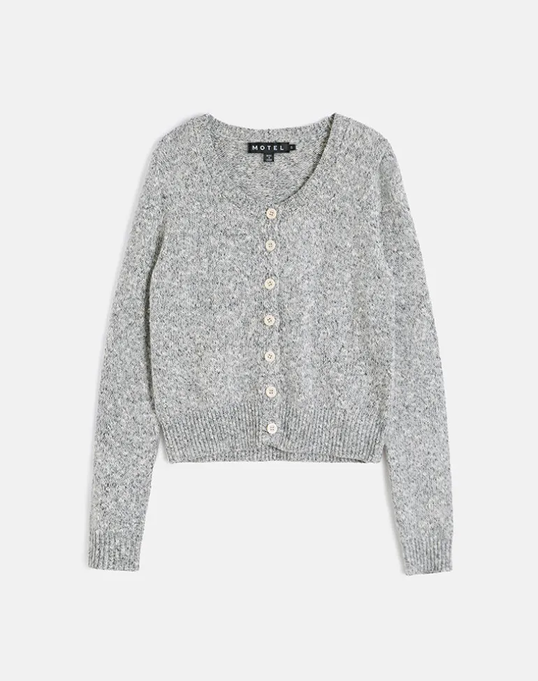 Talira Cardigan in Knit Dark Grey Marl
