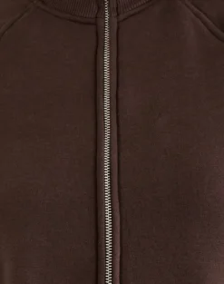 Tamayo Zip Turtleneck Jumper in Bitter Chocolate