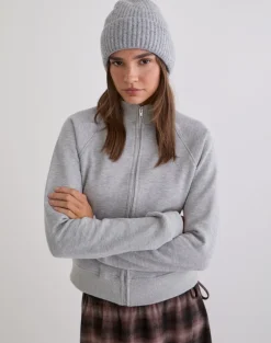 Tamayo Zip Turtleneck Jumper in Grey Marl