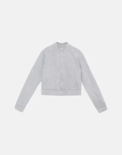 Tamayo Zip Turtleneck Jumper in Grey Marl