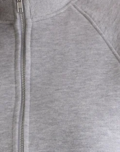 Tamayo Zip Turtleneck Jumper in Grey Marl