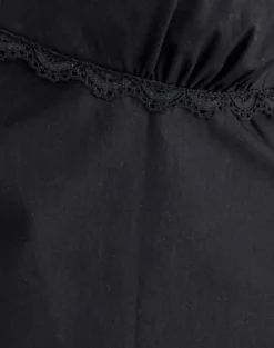 Tavita Mini Dress in Poplin Black
