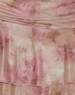 Teo Mini Skirt in Smoky Floral Peach
