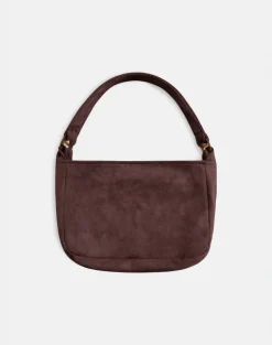 Tetira Bag with Double Tortoise Shell Buckle in Brown
