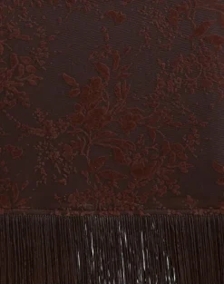 Tisaki Midi Skirt in Fine Leaf Flower Ganache