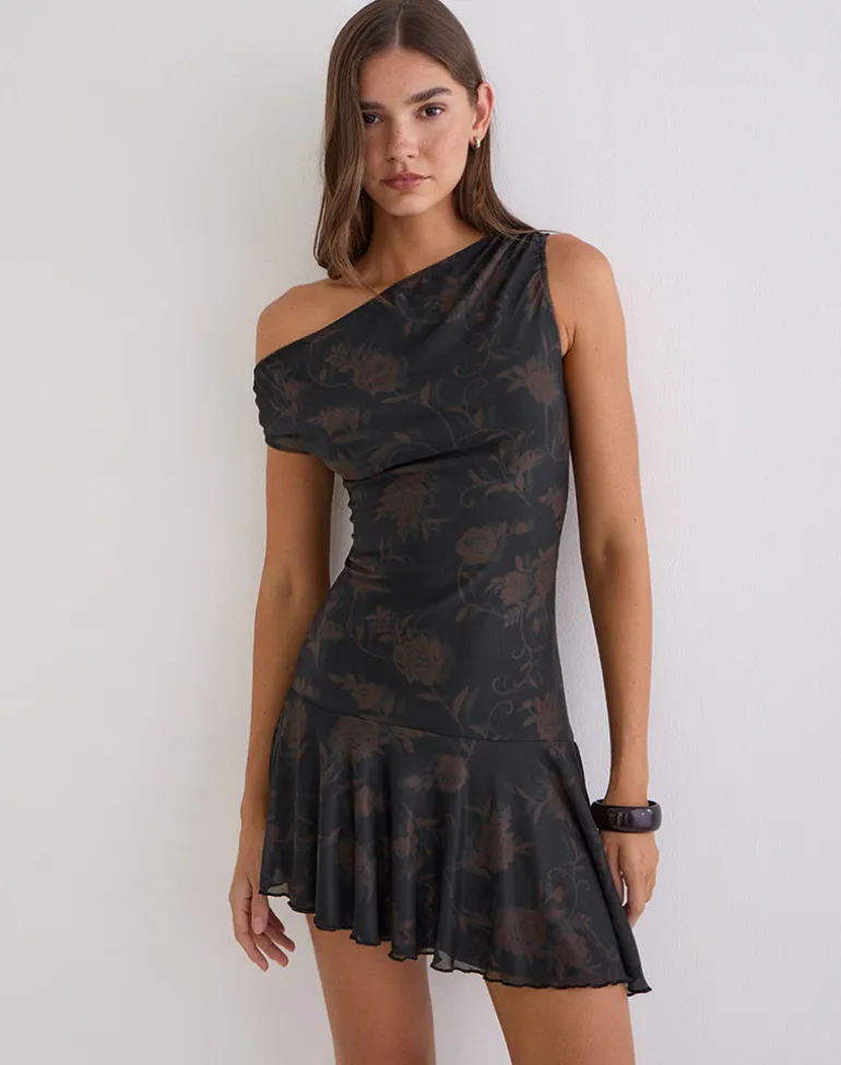 Tohari Mini Dress in Dynamic Rose
