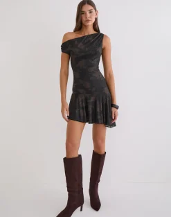 Tohari Mini Dress in Dynamic Rose