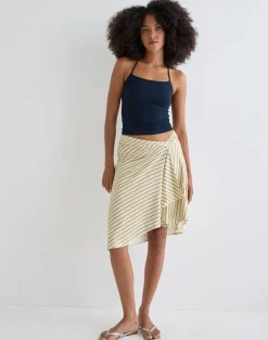 Tomoe Halter Neck Top in Rayon Jersey Navy