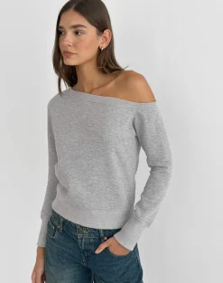 Toria Sweatshirt in Grey Marl