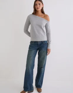 Toria Sweatshirt in Grey Marl