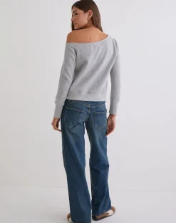 Toria Sweatshirt in Grey Marl