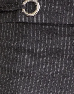 Tova Tie Tailoring Trousers in Pinstripe Grey