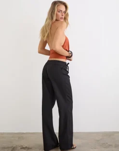 Tova Tie Tailoring Trousers in Black
