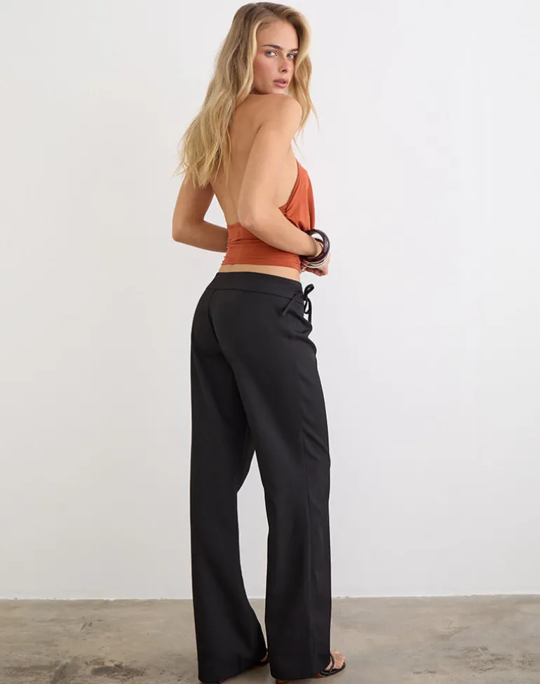 Tova Tie Tailoring Trousers in Black