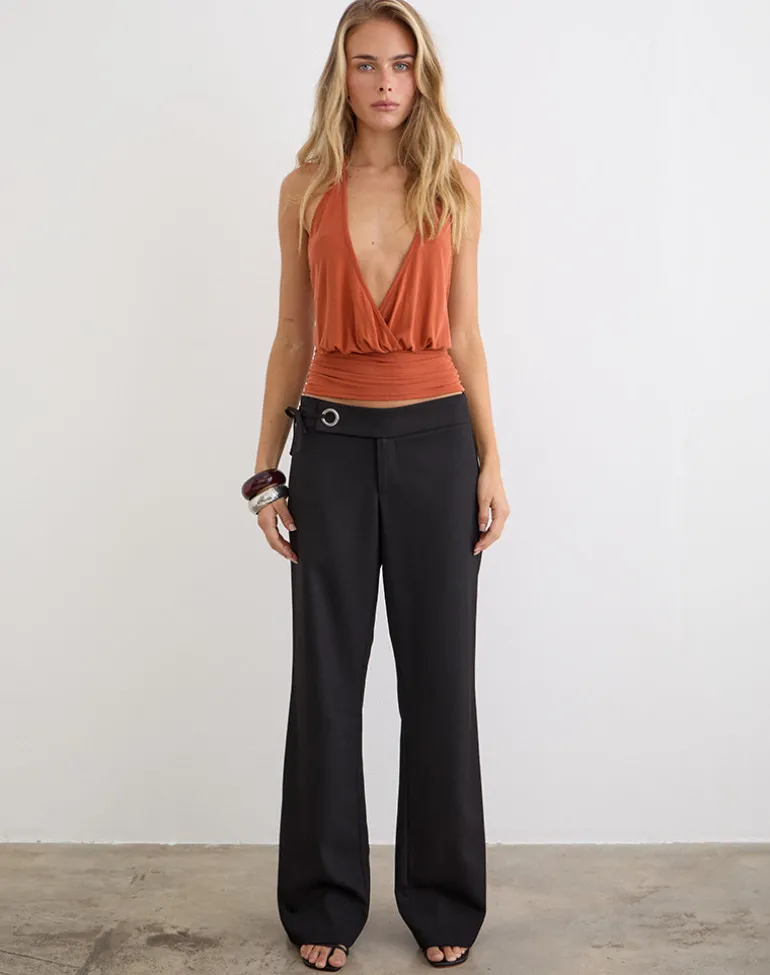 Tova Tie Tailoring Trousers in Black