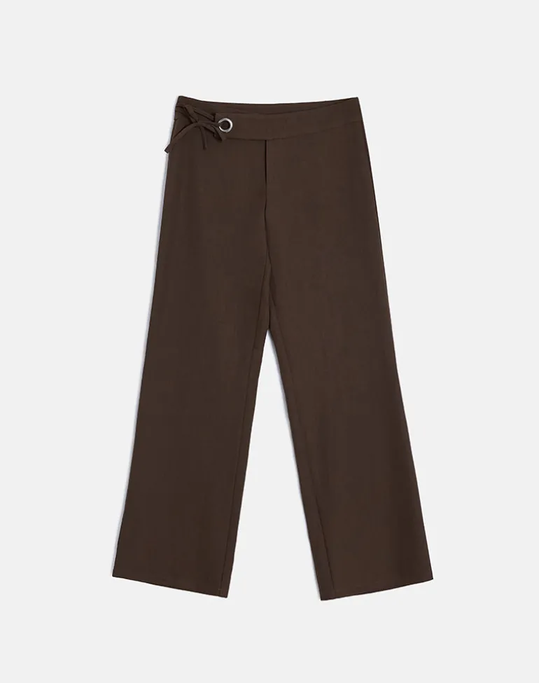 Tova Tie Tailoring Trousers in Chocolate