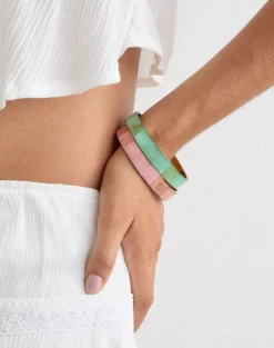 Turquoise and Pink Bracelet Set
