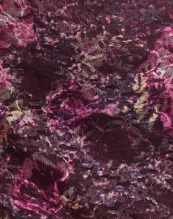 Turu Mini Dress in Abstract Rose Pink and Plum