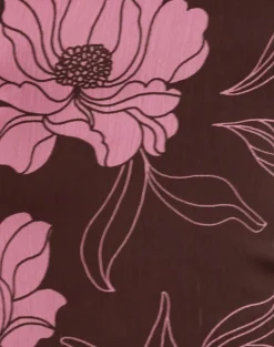 Varsha Bandeau Top in Flare Floral Pink Brown