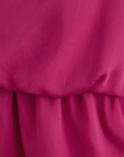 Veloria Halterneck Mini Dress in Dark Rose