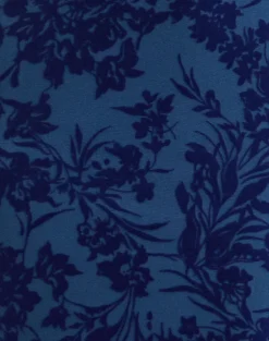 Ventura Maxi Dress in Midnight Leaf Flock Navy