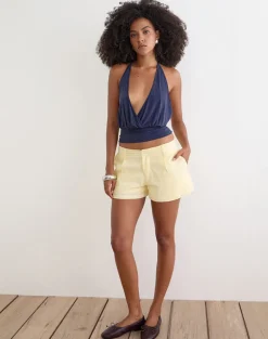 Vexa Low Rise Mini Short in Lemon