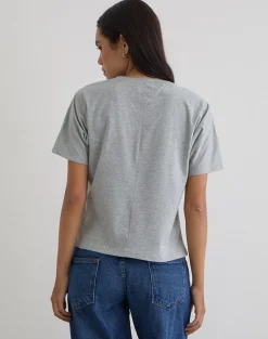 Viman Top in Jersey Grey Marl