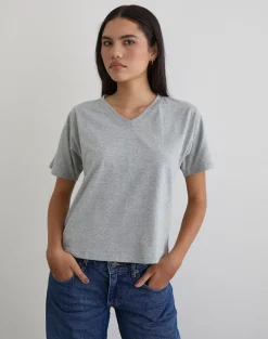 Viman Top in Jersey Grey Marl