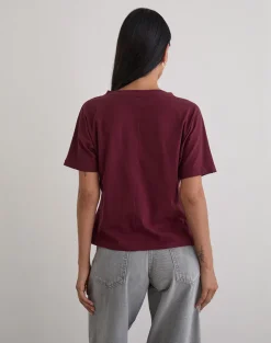 Viman Top in Jersey Maroon