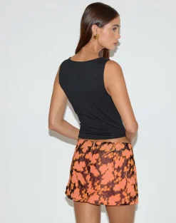 Vira Mini Skirt in Furnishing Floral