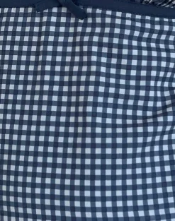 Vishata Top in Mini Gingham Dark Blue