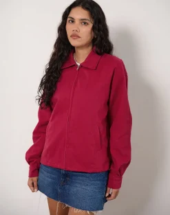 Vita Bomber Jacket in Adrenaline Red