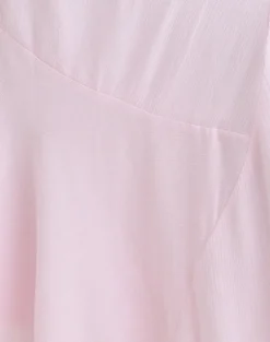 Void Midi Skirt in Crinkle Light Pink