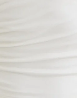 Wilkes Wrap Top in Jersey Off White