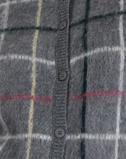Wisola Cardigan in Knit Country Check Grey