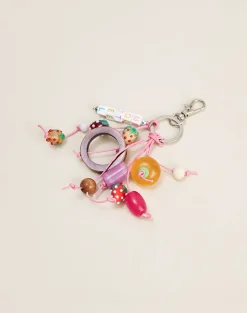 Wooden and Strawberry Keychain