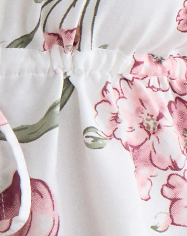 Yalova Halter Top in Femme Floral White