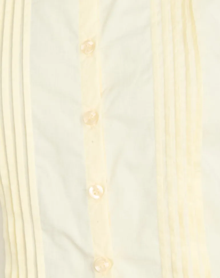 Yara Blouse in Poplin Lemon