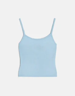 Ziva Knit Cami Vest Top in Blue